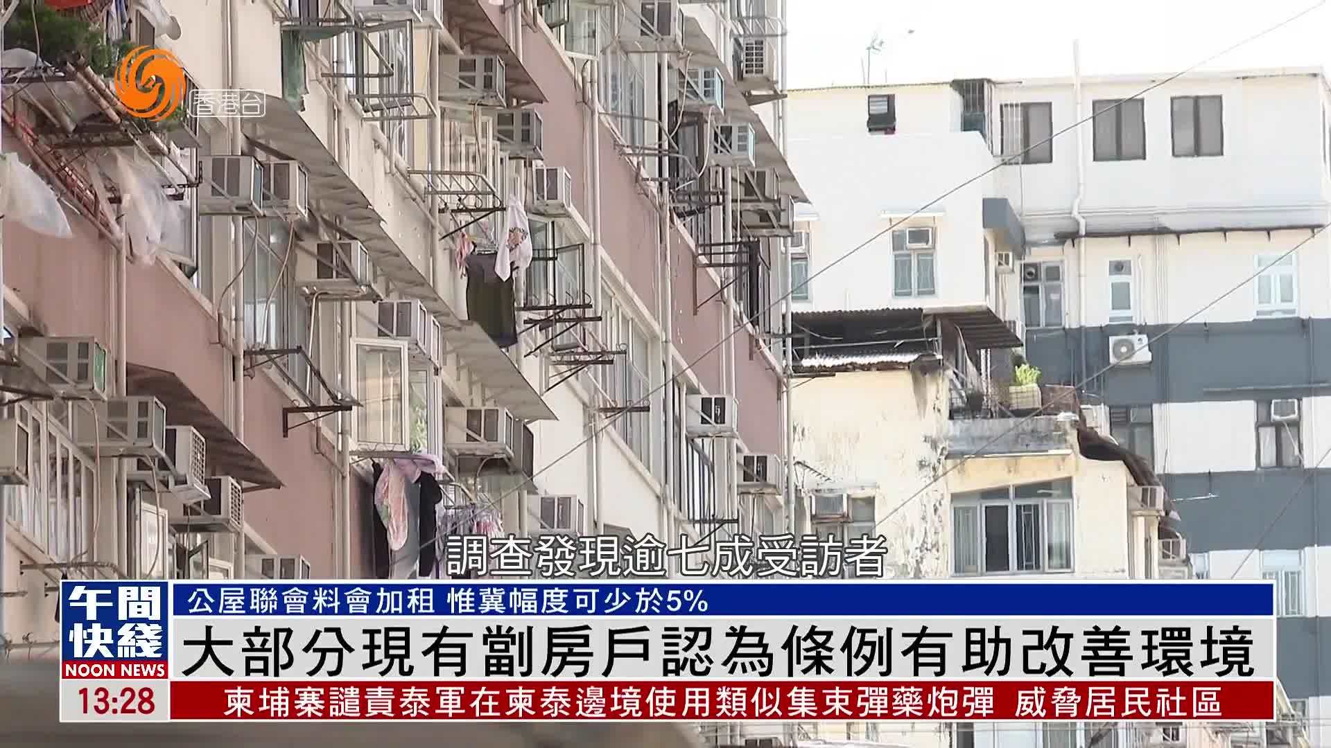 粤语报道｜香港大部分现有㓥房户认为简朴房规管制度有助改善居住环境