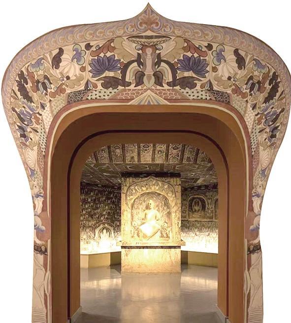 敦煌艺术馆1比1复原精美洞窟