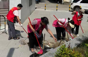 图5 “红耆”志愿者参与顺峰社区蚊媒传染病防控工作