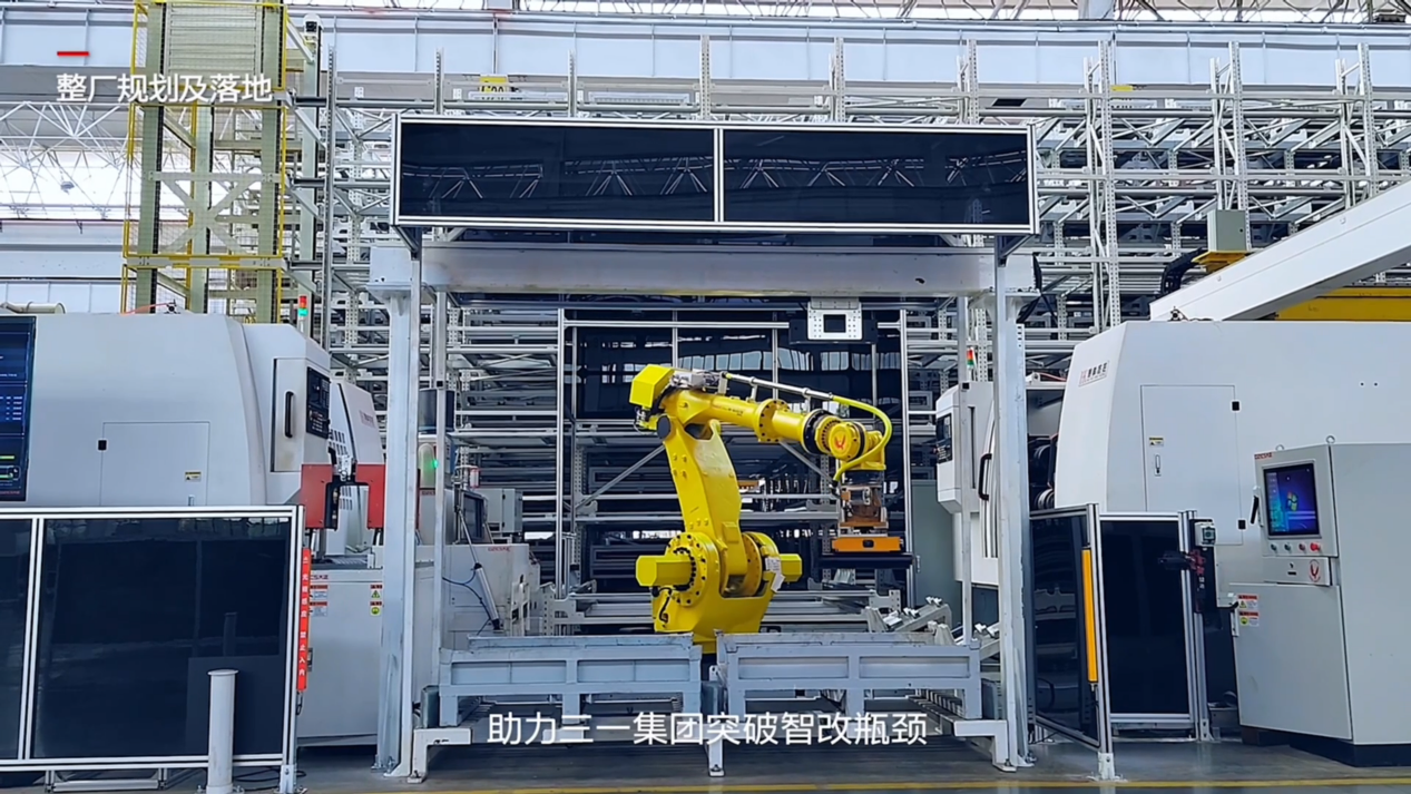 图为宁波大正工业机器人智能生产车间