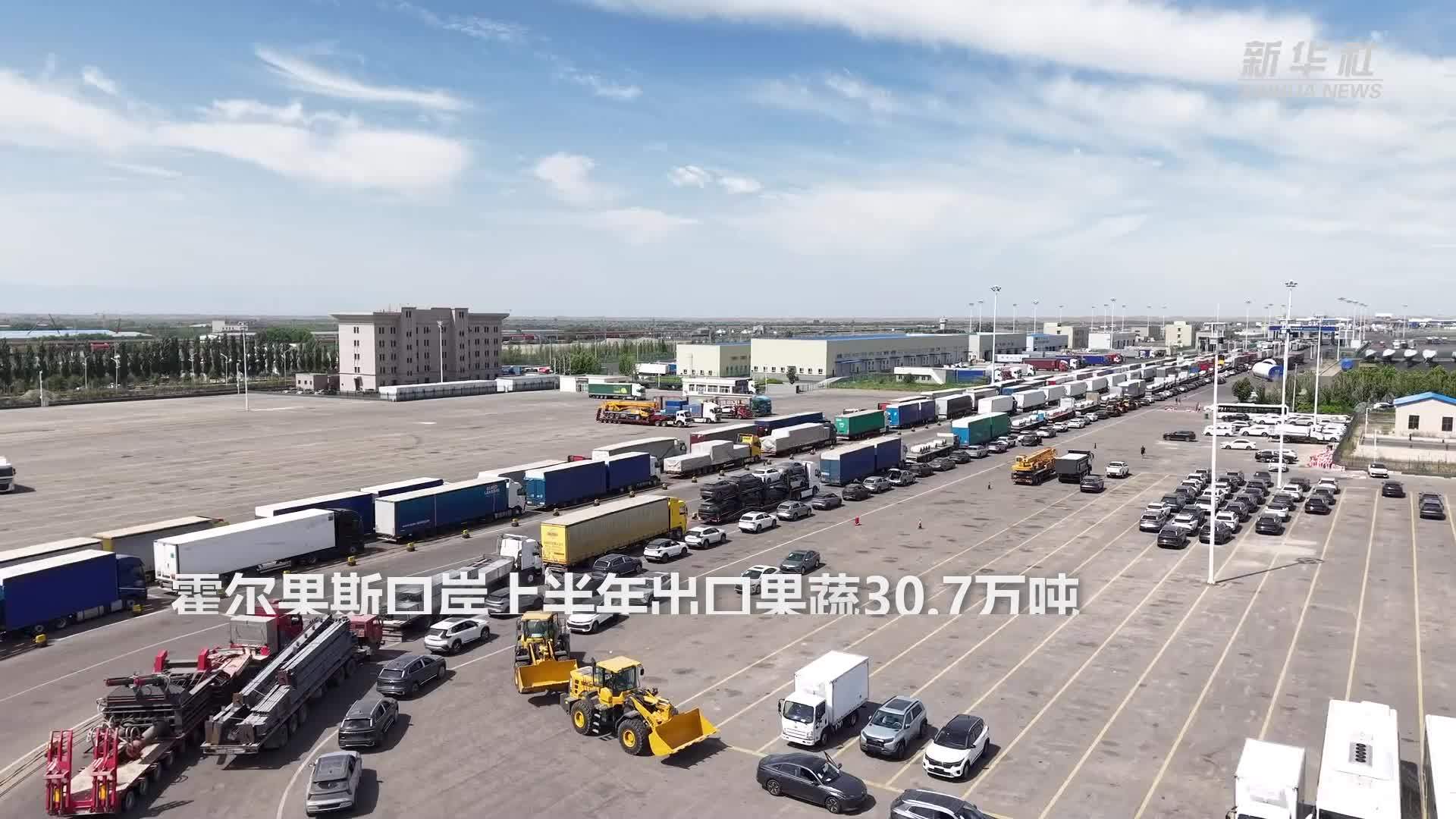 霍尔果斯口岸上半年出口果蔬30.7万吨 同比增长37.1%
