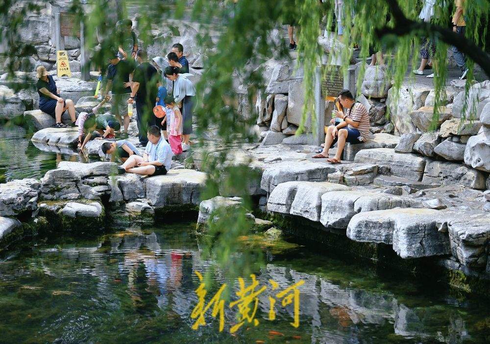 一年四季 泉在济南丨“三伏天”来了 入伏首日游客济南泉畔纳凉