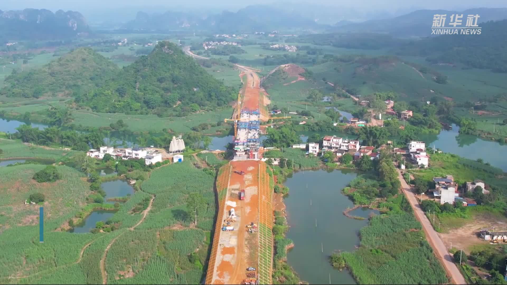 广西一级旅游大道S313崇左至龙州响水公路建设取得新进展