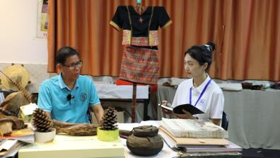 海南热带海洋学院黎族非遗“薪”传实践团探寻黎锦“活化石”的传承新路