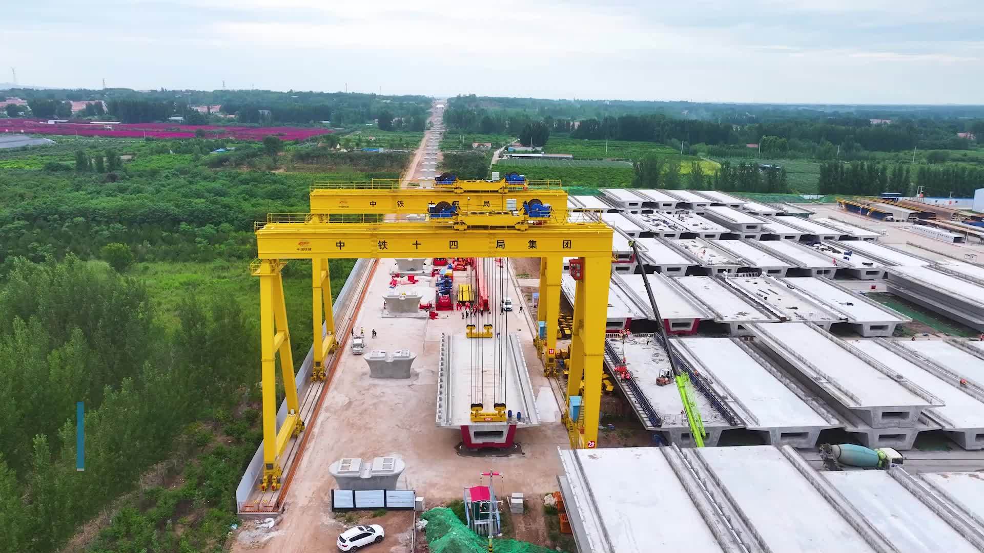 潍宿高铁潍坊段全面进入架梁施工阶段