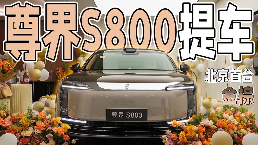 国货顶奢，尊界S800提车小视频