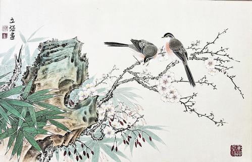 沧州画家张立强的作品《春趣图》。