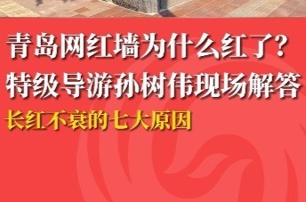 青岛网红墙为什么红了？特级导游孙树伟现场解答