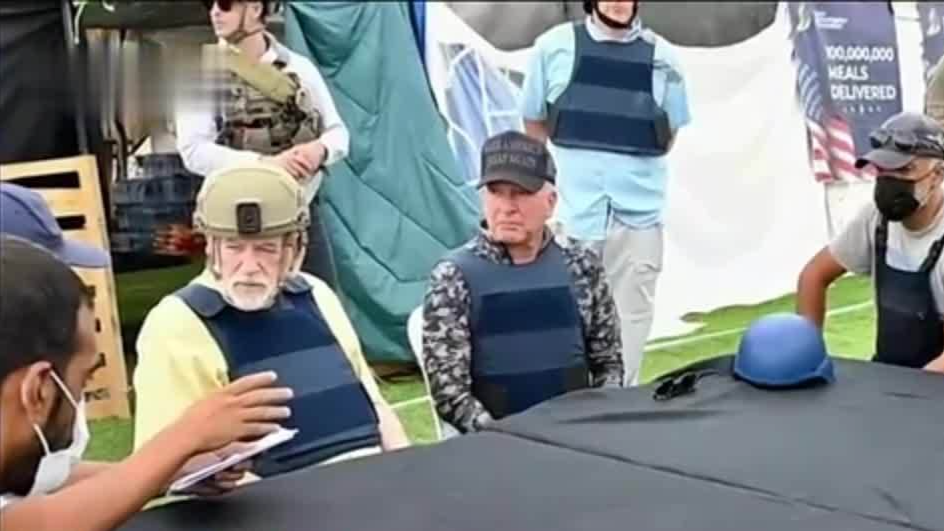 美中东特使视察加沙援助点被批媒体秀