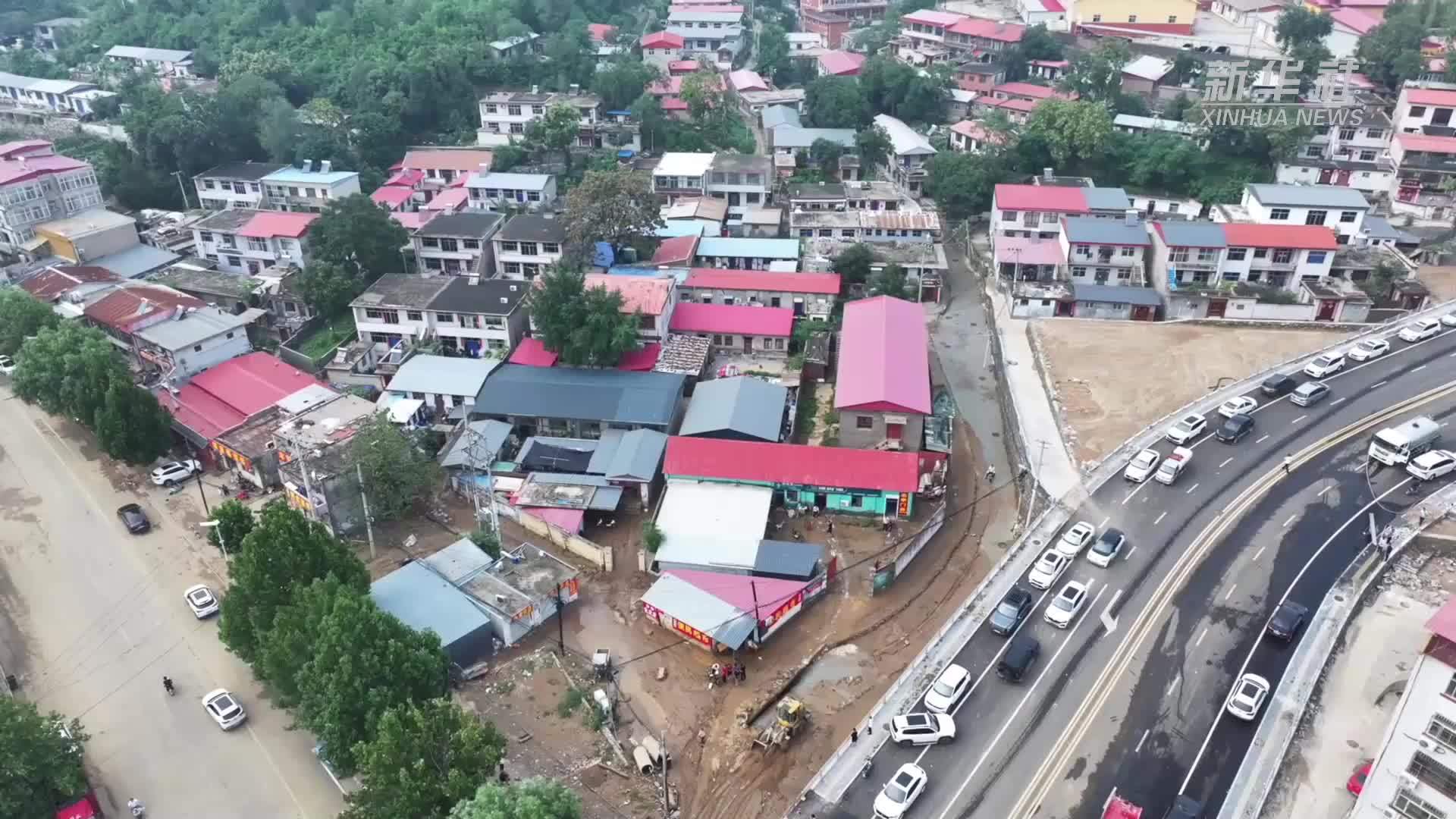 河北阜平：遭遇强降雨 致2死2失踪