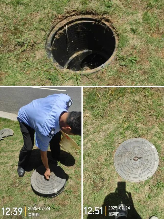 瑞金红都象湖新城路灯、消防门、窨井盖缺失破损 反映多次未处理