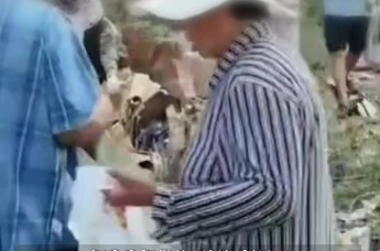 曲阜货车高速翻车，猪蹄鸡腿遭村民哄抢，物流公司损失超40万