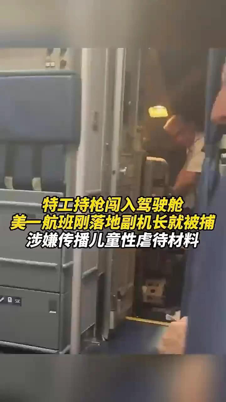 特工持枪闯入驾驶舱，美一航班刚落地副机长就被捕