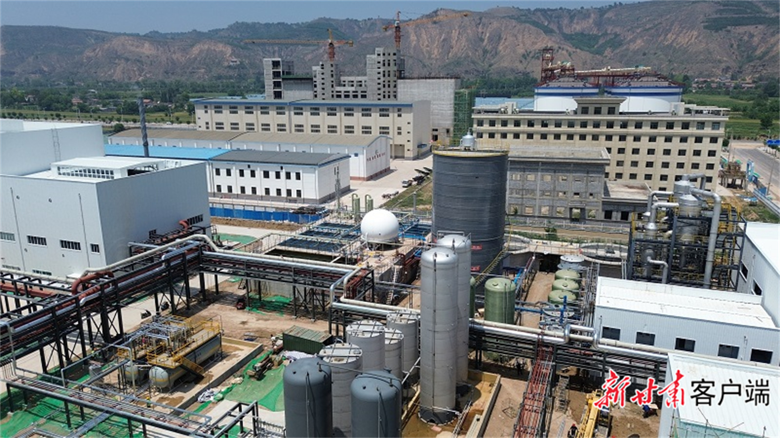 甘肃量维生物医药原料绿色制造项目航拍图 图片由平凉工业园区(高新区)提供