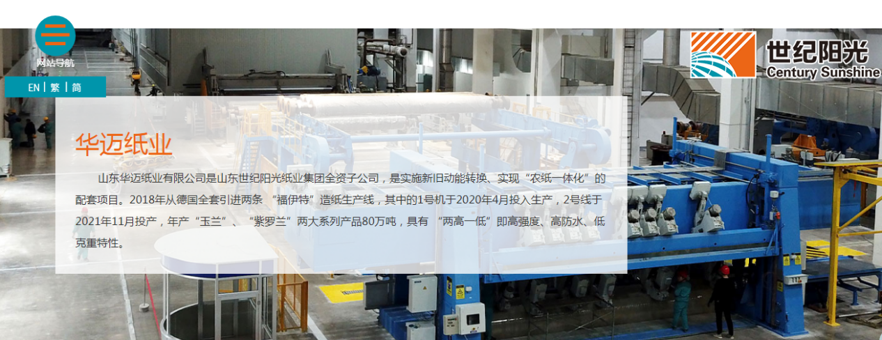 (图源:山东世纪阳光纸业集团有限公司官网)