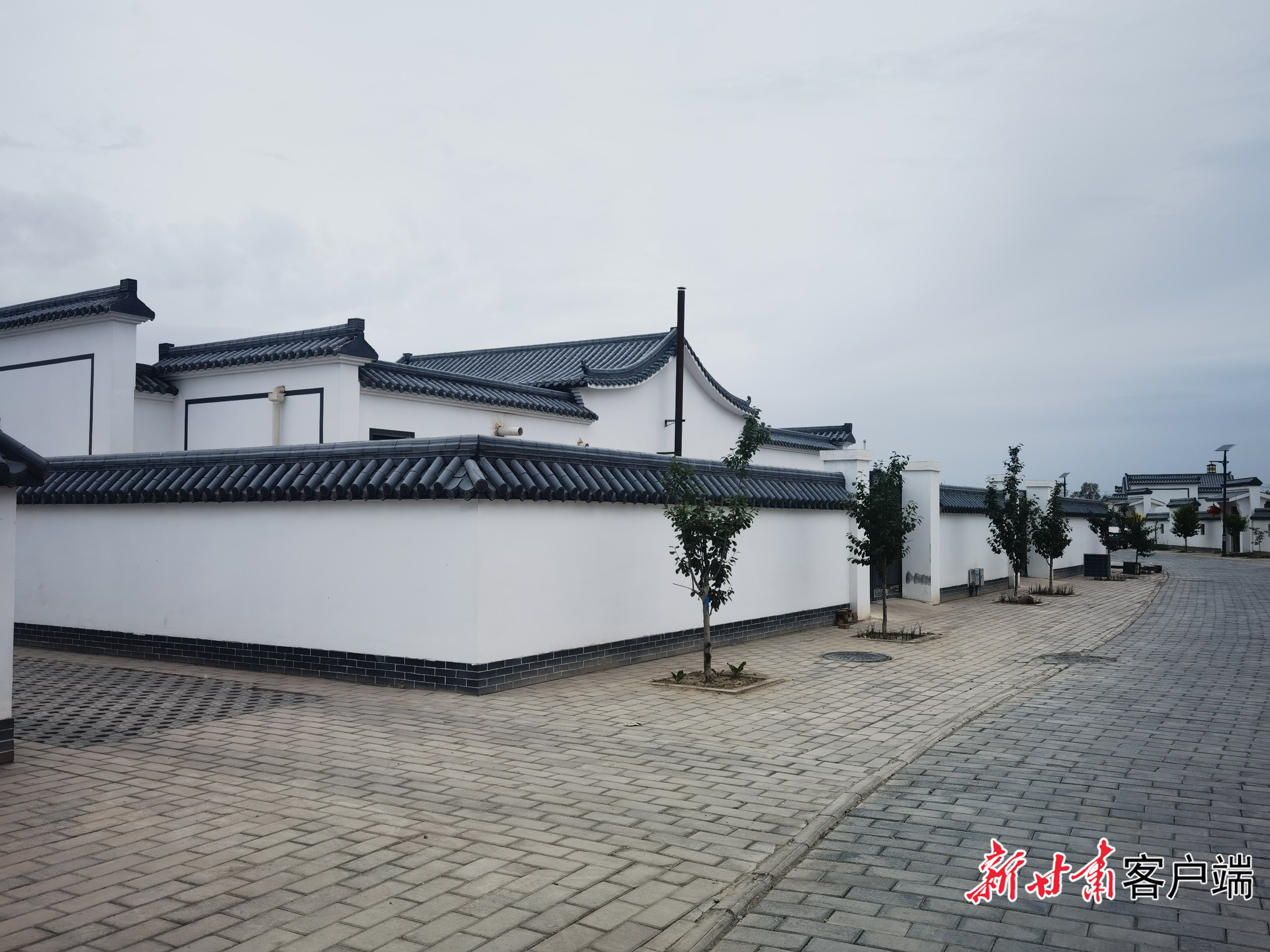 高台县宣化镇上庄村弱水蒹葭乡村建设示范点　图片由新甘肃&middot;甘肃日报记者冯宝强摄