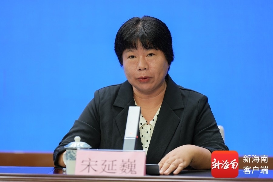 海口市生态环境局党组成员、三级调研员宋延巍。记者 曹志 摄