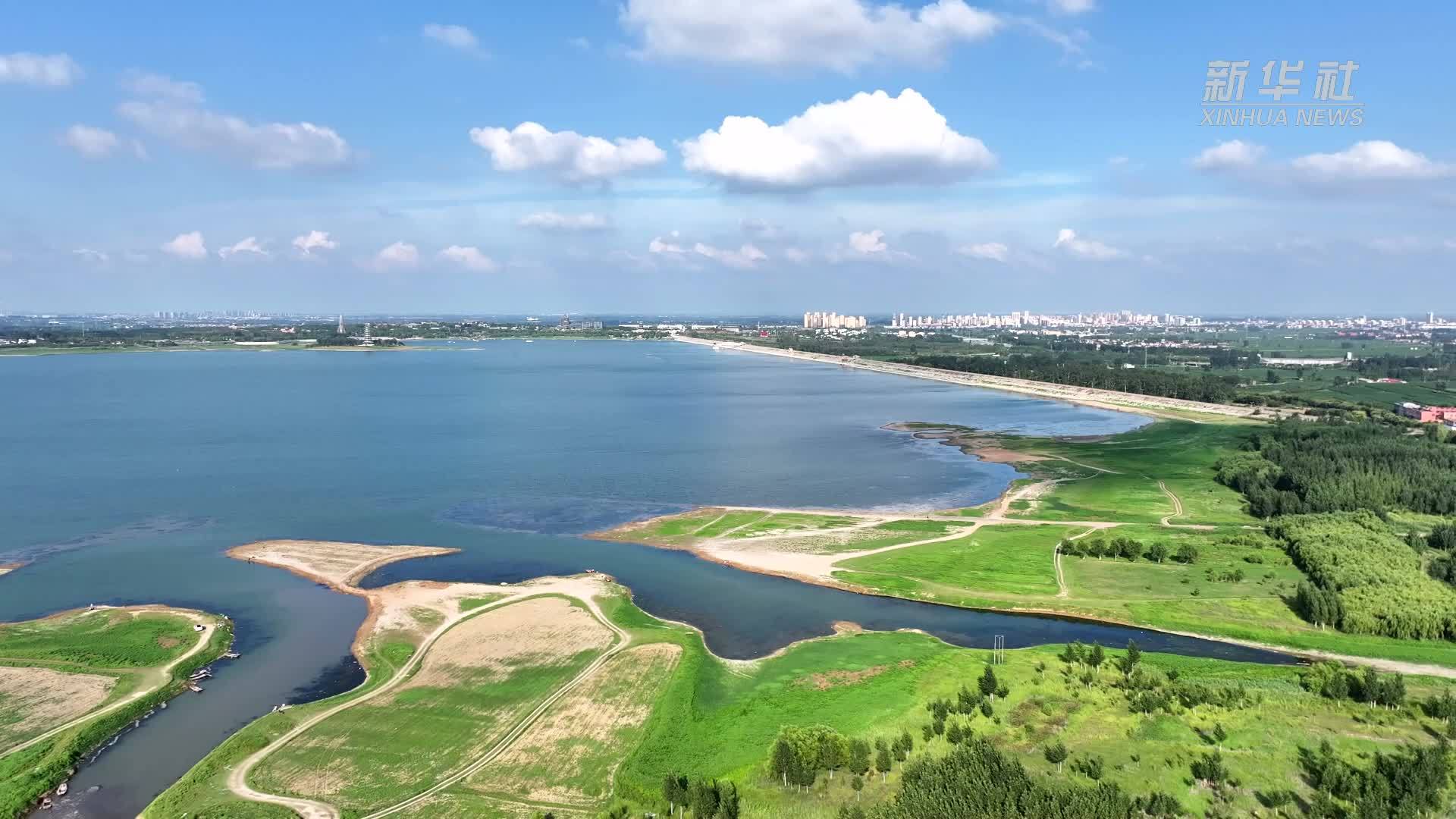 千城胜景｜河北磁县：夏日白鹭影 溢泉生态图