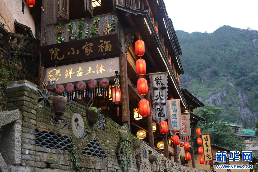 吴启福经营的“福家小院”。新华网 谭茜予 摄