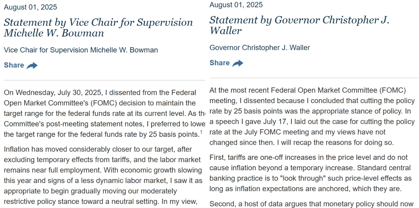 美联储反对派公布异议声明：就业颓势已现，坚持观望谨慎过头_凤凰网