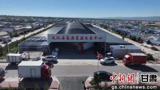 图为天祝县高原夏菇交易中心