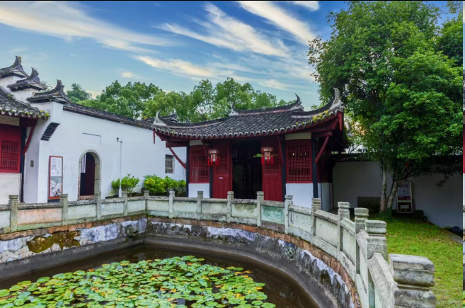 鹅湖书院一角。