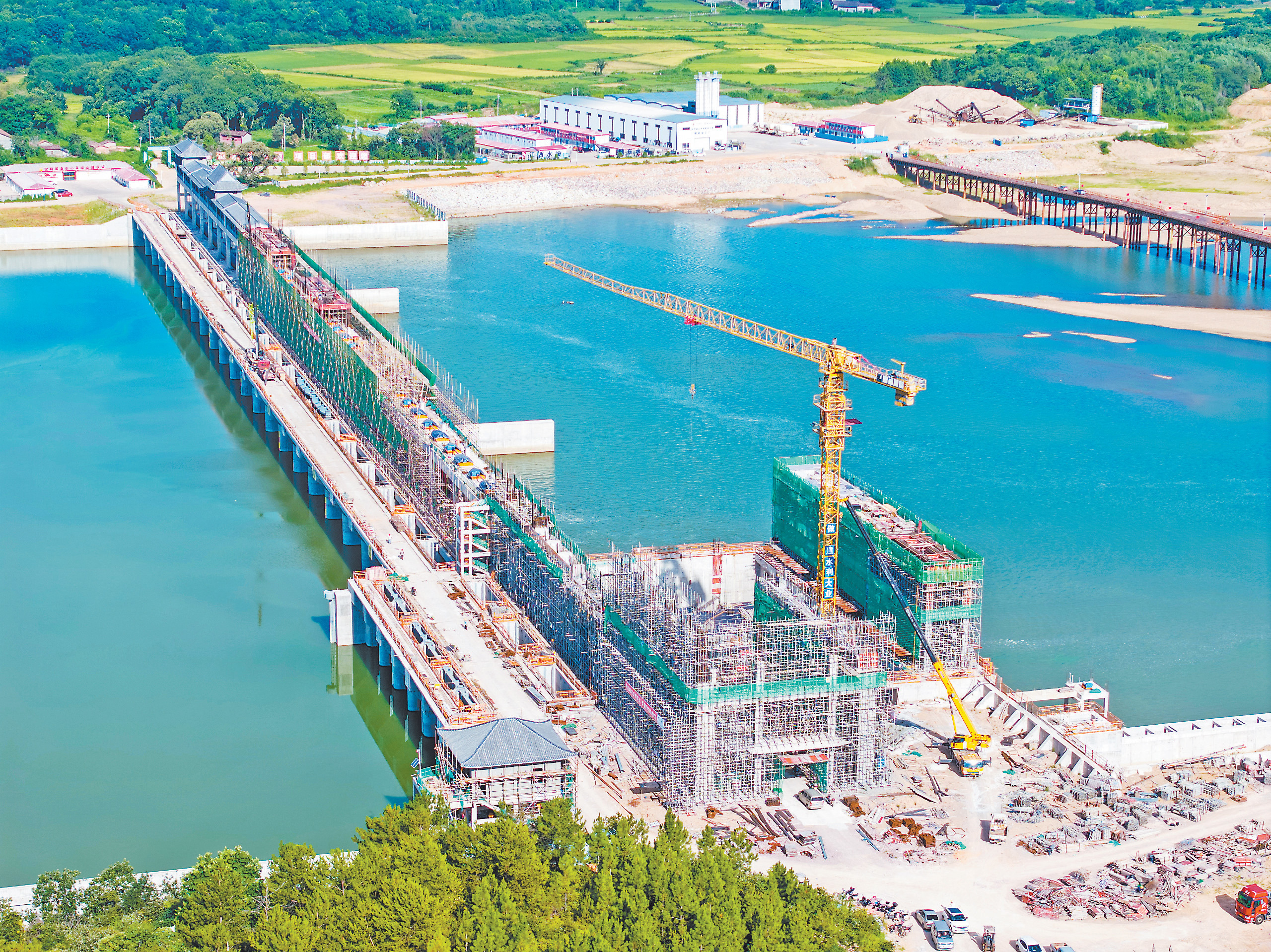 金溪县疏山水利枢纽工程建设正酣（图）