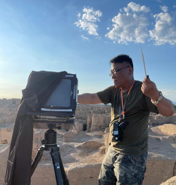 2024年7月,丁和在交河故城拍摄