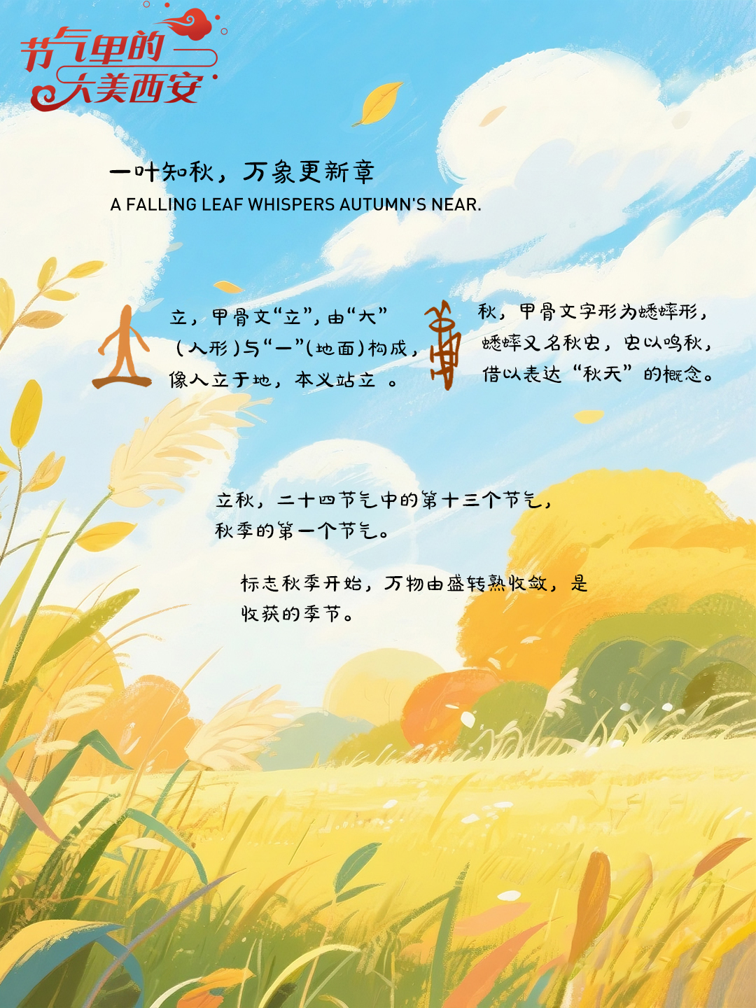 节气里的大美西安 | 今日立秋 从“盛放”到“秋藏”的诗意转场