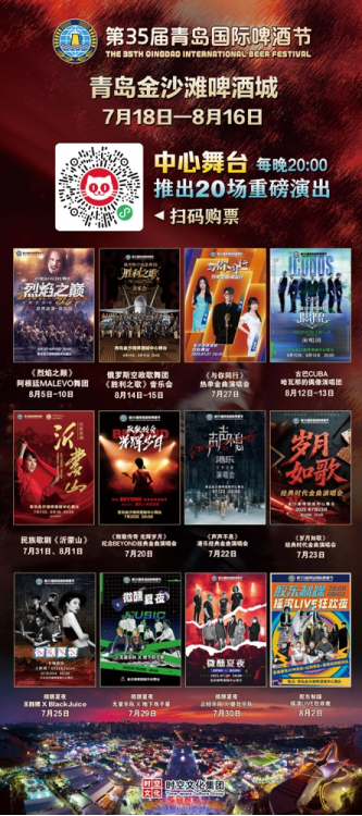 当青岛啤酒节撞上潘帕斯野性？青岛西海岸新区金沙滩啤酒城中心舞台《烈焰之巅》给你答案