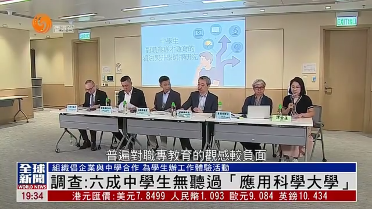 粤语报道｜调查：六成香港中学生无听过“应用科学大学”