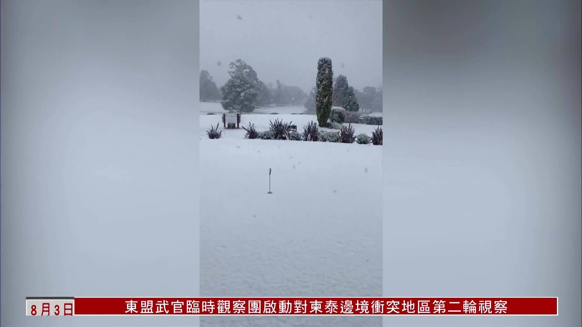 澳大利亚新南威尔士州数十年来罕见大雪