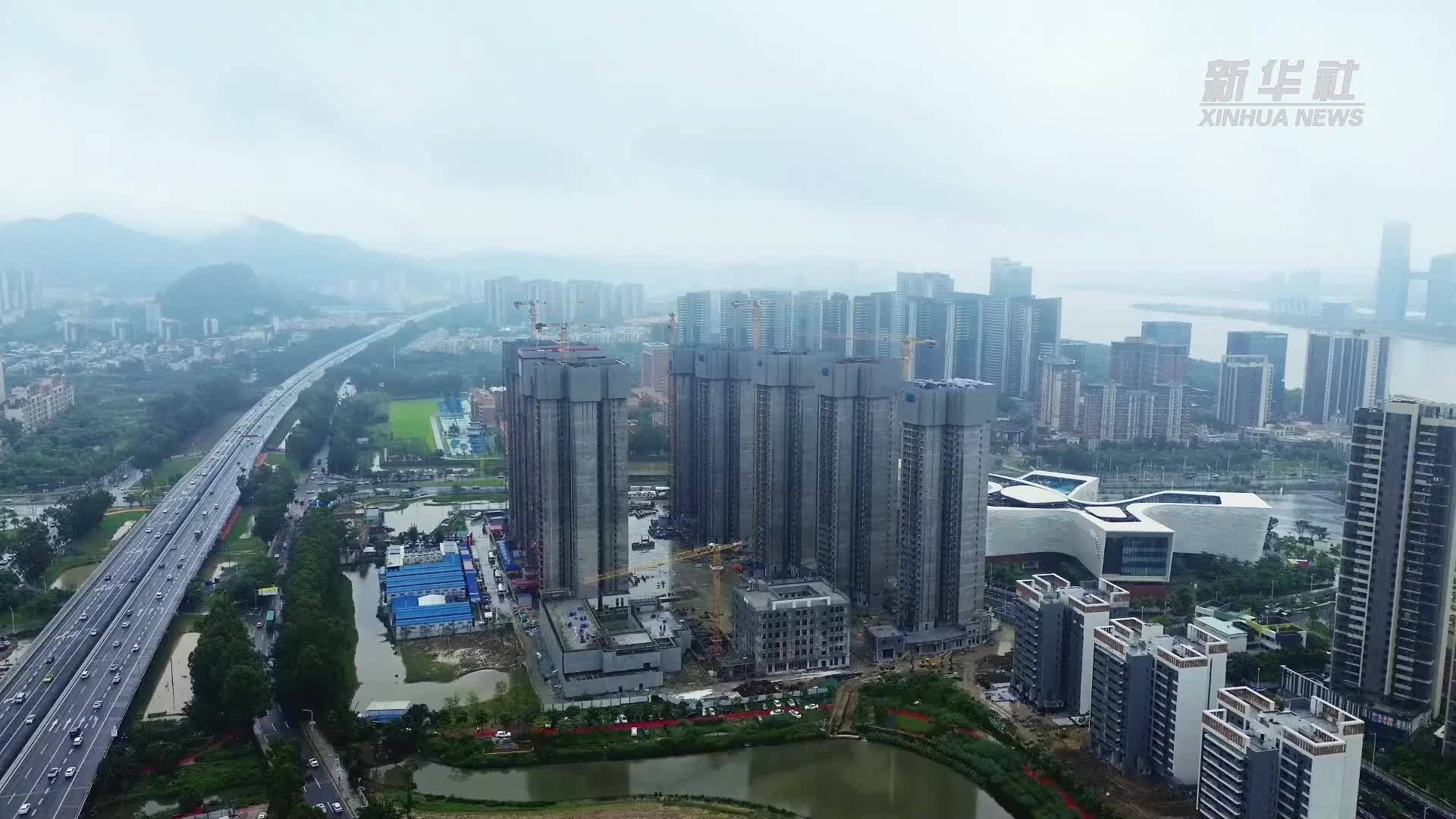 广州南沙坦尾村更新改造项目全面封顶