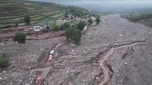 满目疮痍！甘肃榆中山洪过境后画面曝光