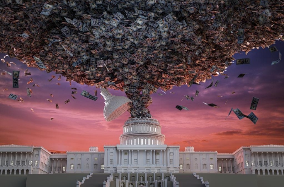 美国财政部破天荒头一回：单场拍卖发债千亿美元！