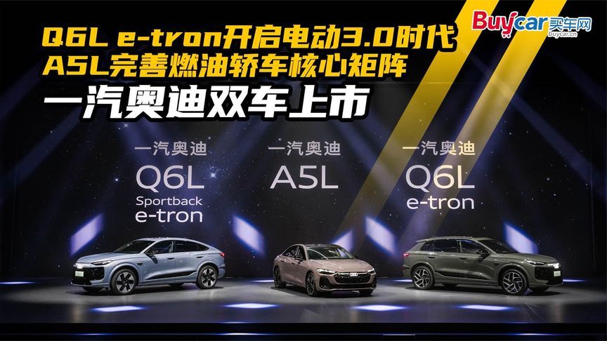 Q6L e-tron开启电动3.0，A5L完善燃油轿车矩阵，一汽奥迪双车上市