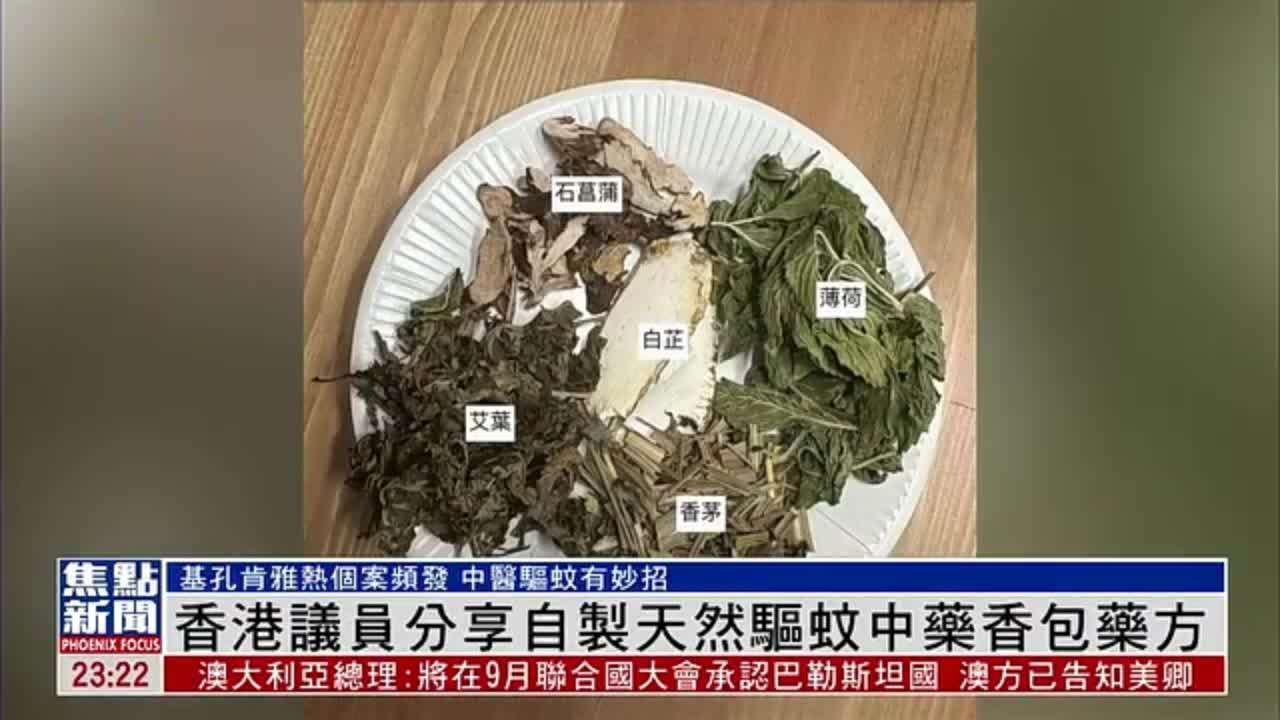 香港议员分享自制天然驱蚊中药香包药方