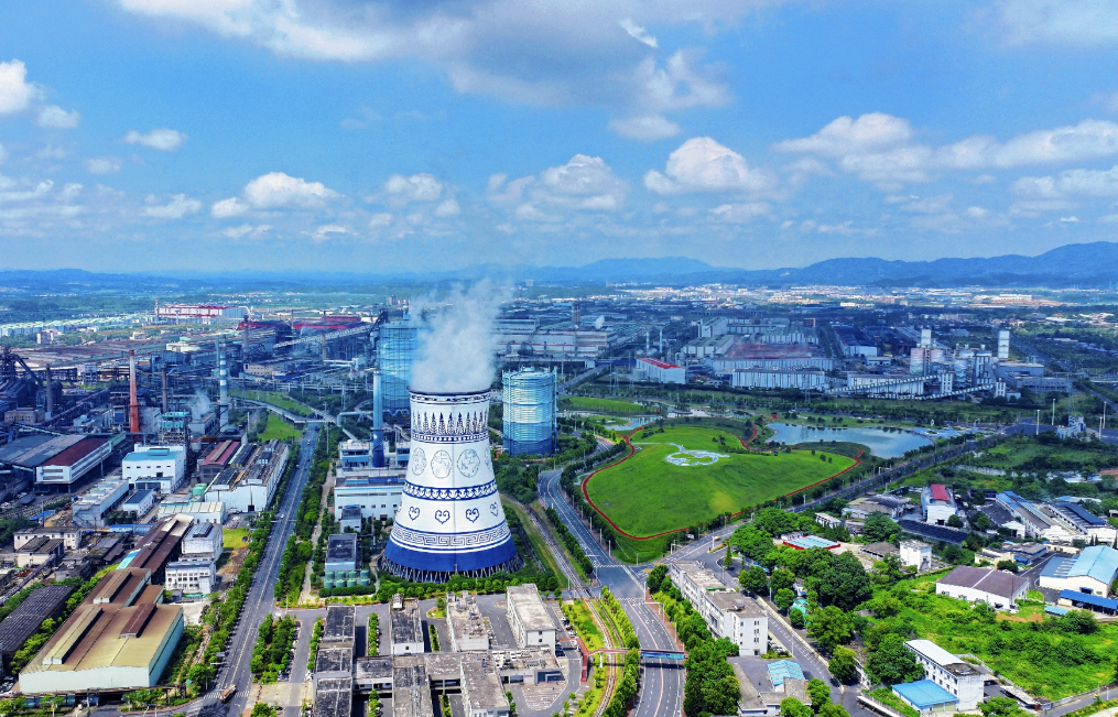 俯瞰新余青花瓷公园。 胡斌/摄