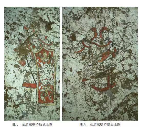 段文振墓葬中的武士图。