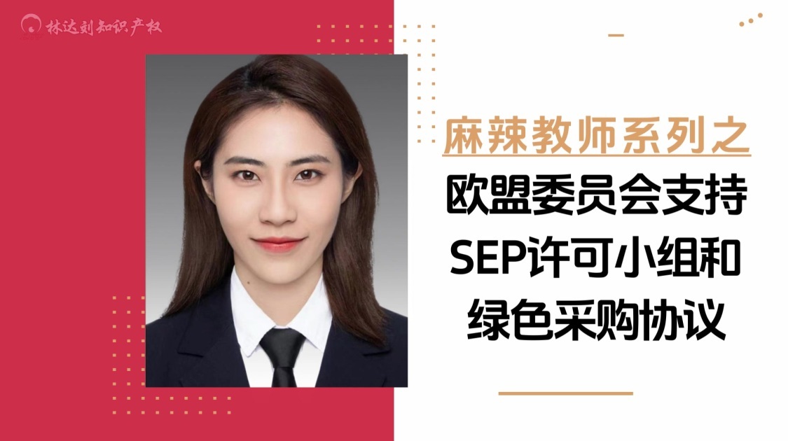 麻辣教师（五十）欧盟委员会支持SEP许可小组和绿色采购协议