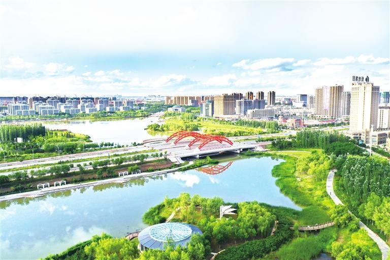 兰州新区栖霞湖　资料图