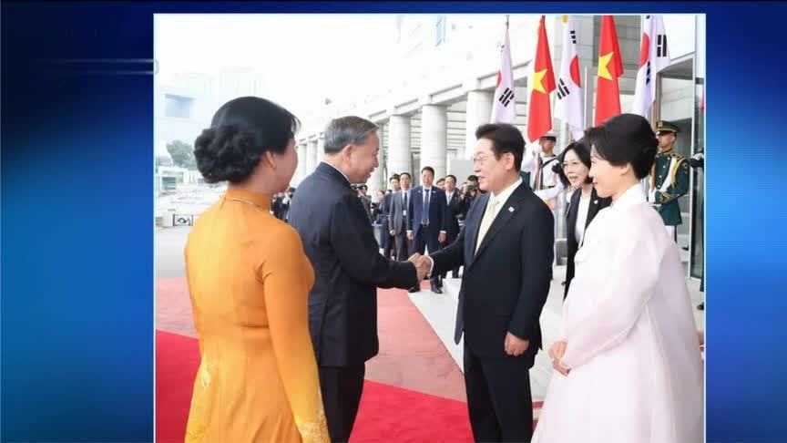 韩总统李在明同越共中央总书记苏林举行会谈，讨论双边贸易等问题