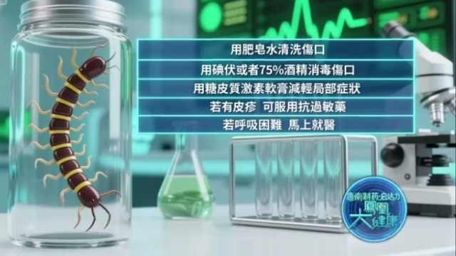 在野外不慎被毒蜈蚣咬伤，应如何处理？