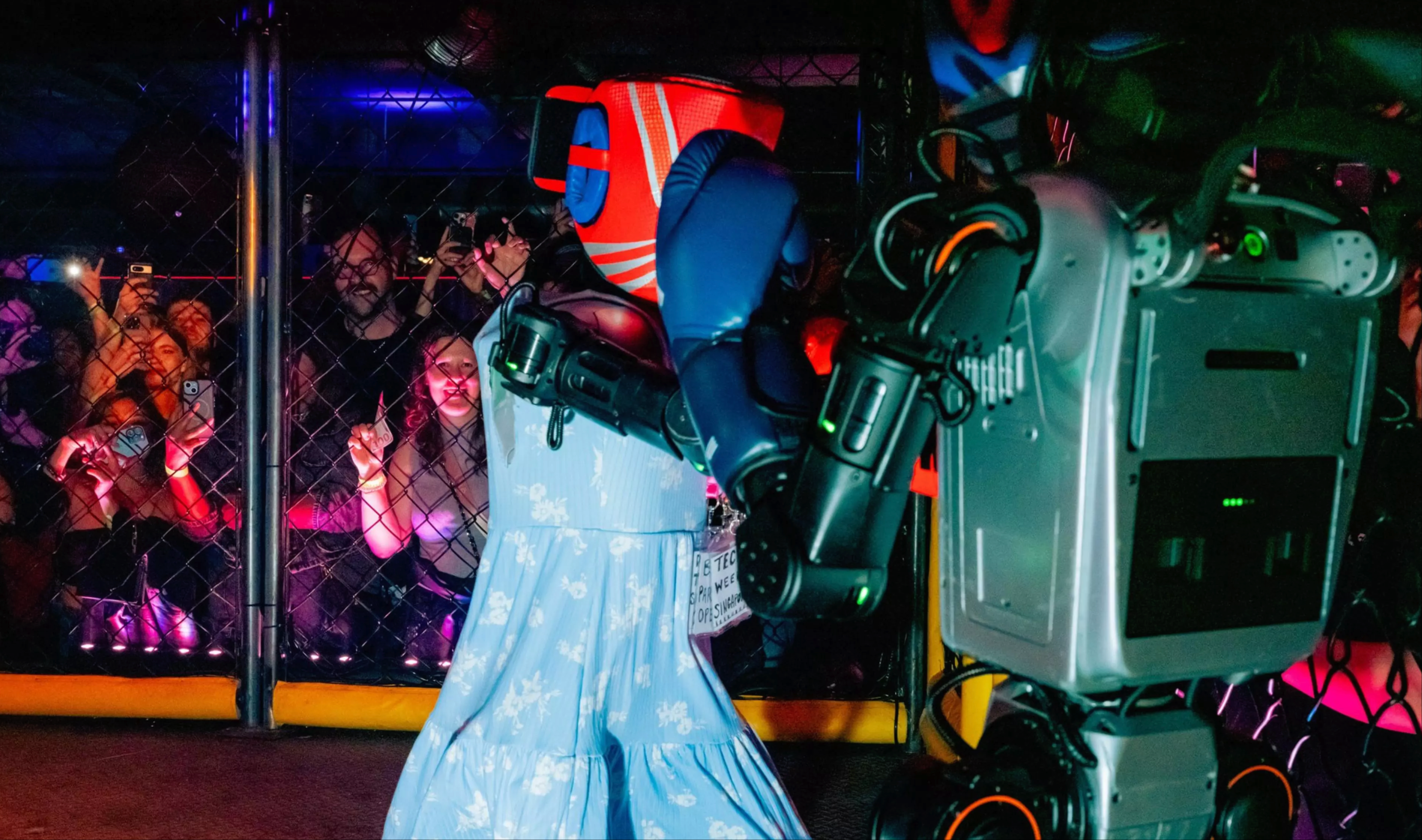 比赛中的机器人