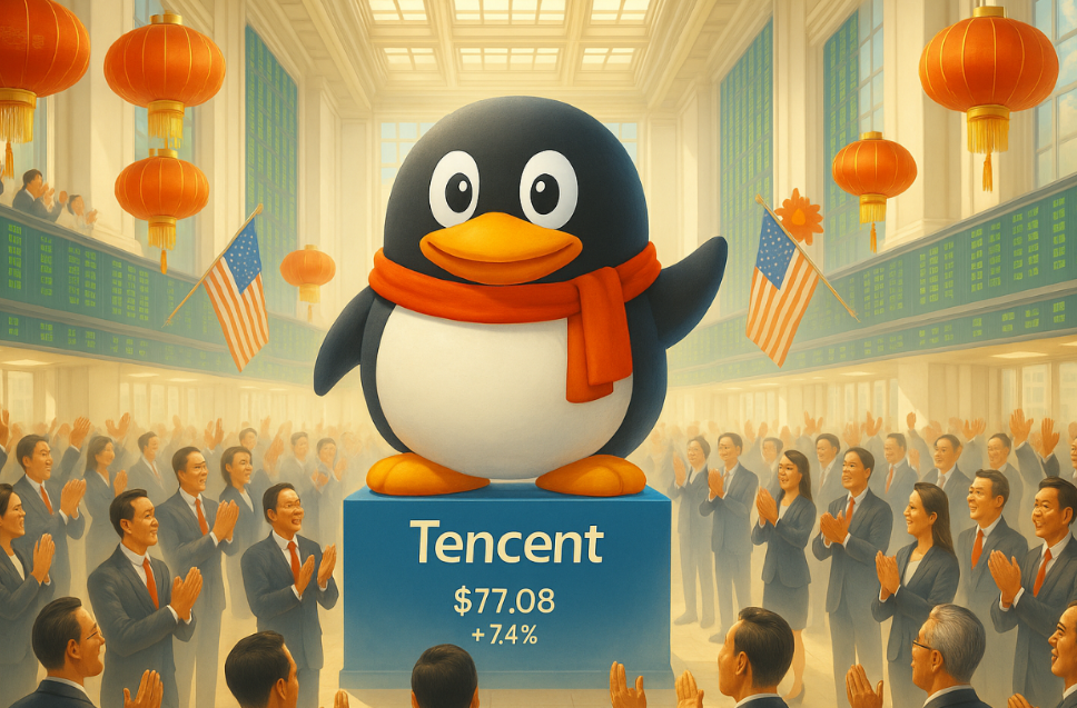 美股收盘：标普、纳指再创历史新高 腾讯大涨点燃中概股交易激情