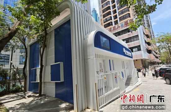 深圳罗湖嘉宾花园配电站。罗金阁 摄