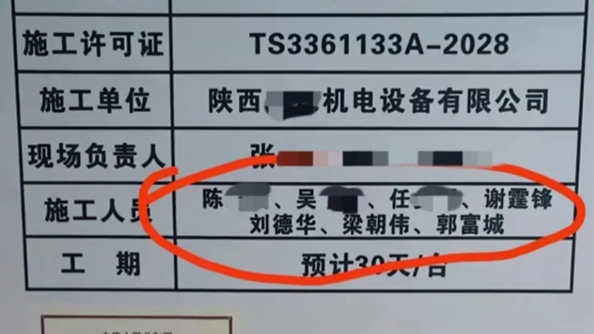 小区电梯施工人员名叫谢霆锋、刘德华、梁朝伟、郭富城？官方回应
