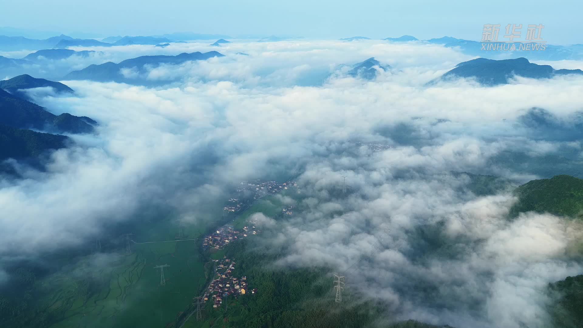 安徽池州：云涌乡村田园美