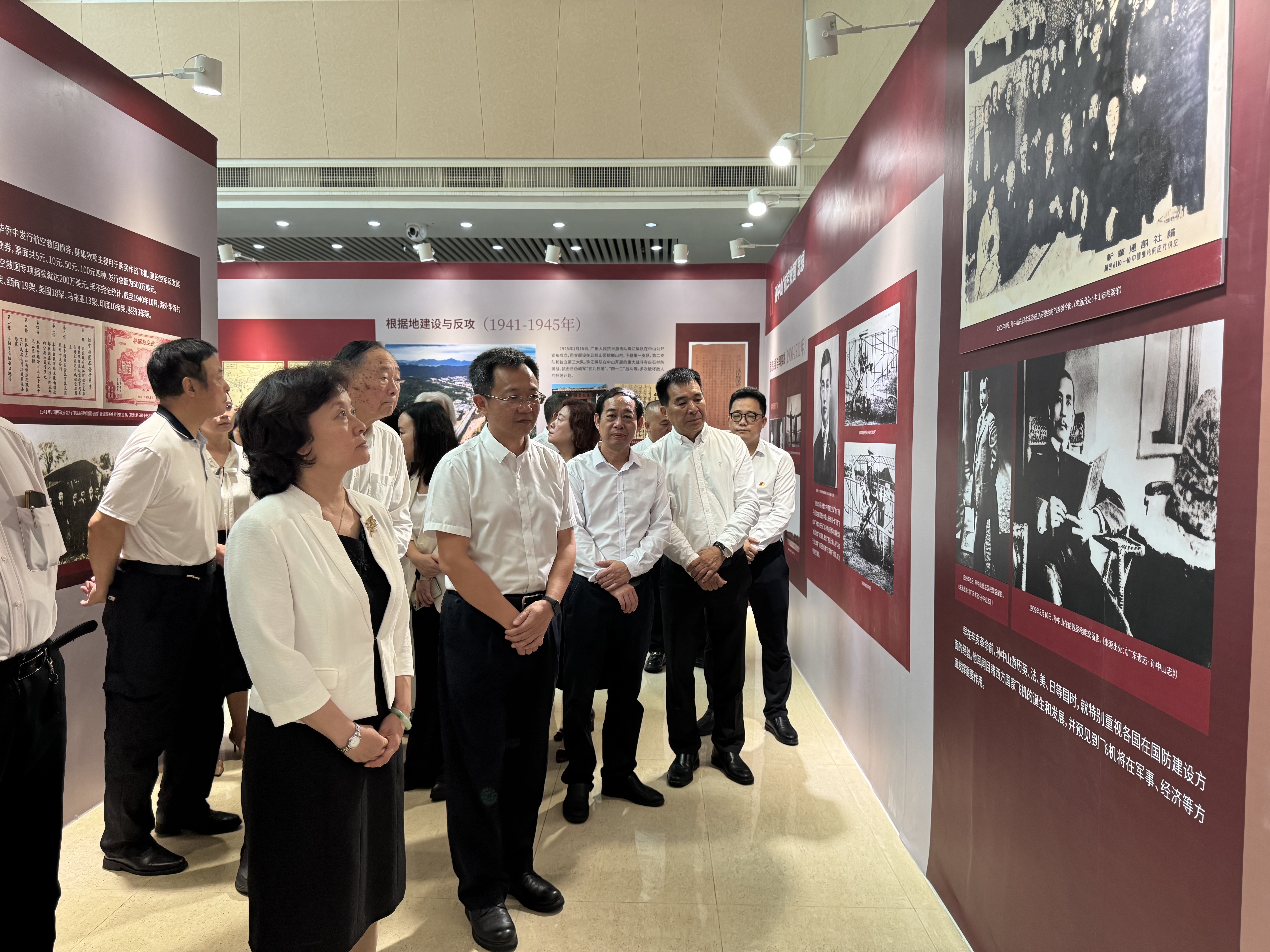 中山举办侨界救国主题双展 纪念抗战胜利80周年