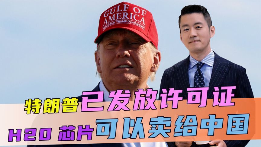特朗普已发放许可证，H20芯片可以卖给中国，但要向美上缴15%收入